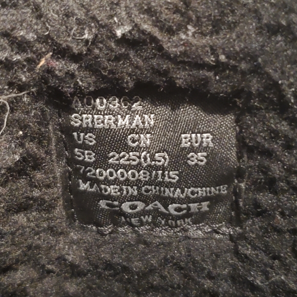 Womens coach Sherman boot size 5B color black - Picture 6 of 6